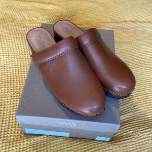 Madewell Brown Leather Mules